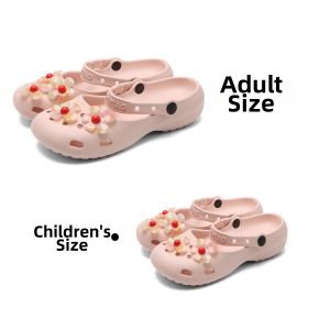 XIXITIAO | Champagne Gradient Flower Design Support Anti-Slip Ballet Mary Jane Sandals