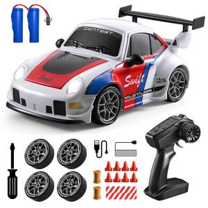 CONUSEA | 1/24 RC Drift Car 2.4G 4WD High Speed Remote Control Cars LED Light GTR Racing Vehicle Supercars Model Boys Toy Christmas Gifts