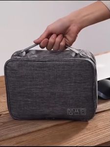 Travel Electronic Organizer Bag 2 Layer USB Cable Multi-Function Gadget Pouch Cable Accessories Foldable Portable