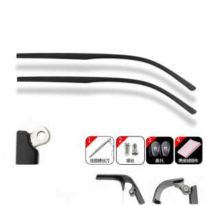 LINGSHI | Broken Temples Repair Universal Silicone Eyeglass Legs Pair