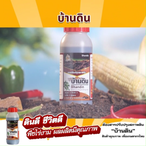 (1 ขวด) บ้านดิน สารปรับปรุงสภาพดิน จุลินทรีย์บำรุงดิน สารอินทรีย์ธรรมชาติ กู้ดิน แก้ปัญหาเรื่องดิน เร่งราก ใบ และดอก ลดเชื้อแบคทีเรีย ขนาด 500 มล. (MV Mall Outlet)