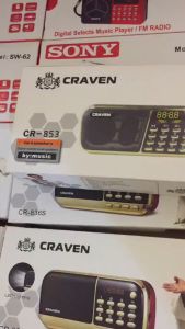 Loa Đài CravenBKK Nghe Thẻ Nhớ USB FM Máy Nghe Nhạc Mini Pin Siêu Trâu