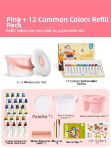 Joan Miro | Non-Toxic Washable Childrens Watercolor Paints 24 Colors