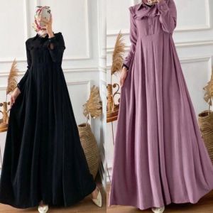 Gamis Antum Dress Crincle Air flow Premium Murah