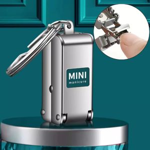 1 Chiếc Dụng Cụ Cắt Móng Tay Bằng Thép Không Gỉ Di Động Có Thể Gập Lại Du Lịch Cắt Móng Tay Dụng Cụ Làm Móng Tay Cho Việc Chăm Sóc Móng Tay Khi Di Chuyển