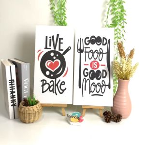 TENNESY HIASAN DINDING KITCHEN QUOTE DAPUR 20x40CM WALL DECOR PAJANGAN KAYU POSTER DEKORASI DINDING DAPUR RUMAH