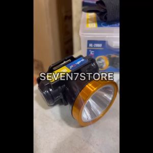 Push On Senter Kepala LED Super Terang Lithium HL 2280 PUTIH 30 WATT