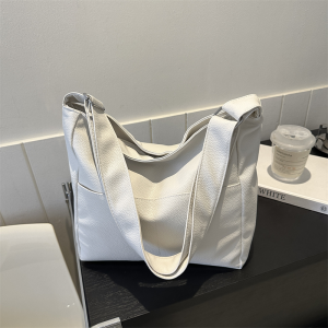 Large Capacity Bag Womens 2023 New Arrival Fancy Shoulder Bag Popular Work Clothing Bucket Bag Wide Shoulder Strap Crossbody Bag