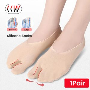 CCW 1Pair Silicone Tailor Bunion Corrector Pads Splint for Bunion Toe Relief Toe Straightener Toe Separator for Men Women