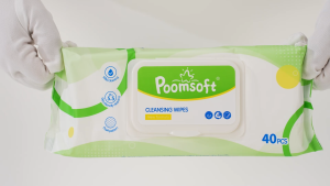 POOMSOFT 30 Packs Baby Wet Wipes Large size and thickened Alcohol-Free Unscented 22x20cm Wet Wipes