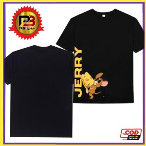 T-Shirt Kaos TOM AND JERRY Ukuran Anak Dan Dewasa Cotton 30s