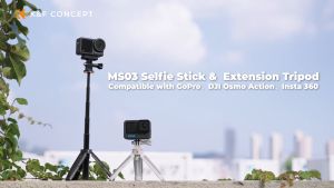 K&F Concept MS03 13/33cm Action Camera Mounts Selfie Stick Desktop Stand - Tongsis