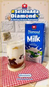 Diamond Susu UHT Full Cream 1000ml -1KRT/12PCS Susu Full Cream
