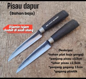 PISAU DAPUR PISAU BUAH DAN SAYUR  SUPER TAJAM BAHAN BAJA