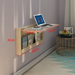 Wall-Mounted Ultra-Thin Folding Table Wall-Mounted Desk Minimalist Dining Table Storage Learning Computer Desk Wall Shelf Wall Table