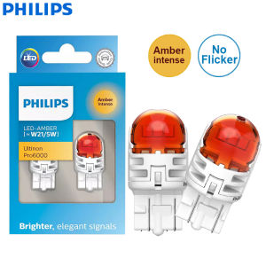 Philips | Philips Ultinon Pro6000 LED W21/5W 7443 T20 Two Contacts Amber Yellow Car Turn Signal Stop Lamps No Flicker No Error 11066AU60X2