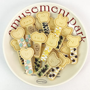 6 ชิ้น/เซ็ตน่ารักกระต่ายสุนัขหมีสัตว์เครื่องตัดคุกกี้มือกดแม่พิมพ์ Love Toast Cat บิสกิตแสตมป์คุกกี้ Stick Bar เบเกอรี่เครื่องมือ