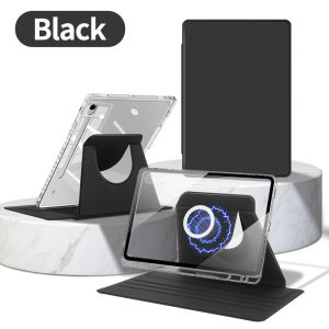 360 ° เคส Rotatioing สำหรับซัมซุงกาแล็กซีแท็บ S10 FE S10 Lite S9 FE 10.9นิ้ว S9 11นิ้ว A9 Plus S6 Lite 10.4นิ้ว S10FE + 13.1นิ้ว S9บวก S9 FE + S10บวกกับตลับอะคริลิกใสแยกที่ถอดออกได้12.4นิ้ว