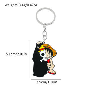 Bandai | One Piece Keyring Cartoon Anime Monkey D. Luffy Keychain For Friends Birthday Pendent Gifts