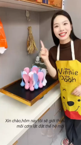 Vá Xới Cơm Lật Đật Tự Đứng – Vá Cơm Chống Dính Dụng Cụ Nhà Bếp Thông Minh Xới Cơm Không Bám