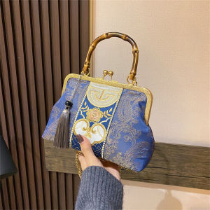 MEIFEI | Túi Đeo Chéo Thêu Hoa Văn Retro Bằng Tay Phong Cách Trung Quốc 20x26cm