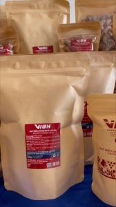 ViGH Hạt Điều Rang Muối Vỏ Lụa 150g/500g - Đăk Lăk Thơm Béo Tự Nhiên Giòn Ngon Ăn Vặt & Chế Biến