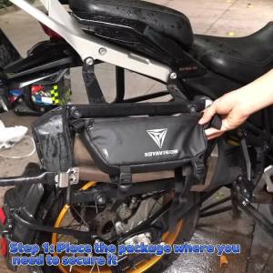 Motorcycle Handlebar Bag Waterproof Universal 2L Cycling Travel Shoulder Storage Phone Bag Motorcycle Accessories