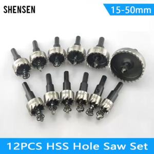 1 Cái Mũi Khoan Lỗ HSS 15-50mm Mũi Khoan Thép Tốc Độ Cao Dùng Cho Kim Loại Hợp Kim Thép Không Gỉ Gỗ - Dụng Cụ Cắt Khoan Làm Lỗ