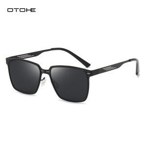 OTOHE Men’s Polarized Sunglasses Square Frame Sunglasses Classical Driving Sunglasses UV400 Clean Vision Color Change Sunglasses Cycling Riding Running Glasses for Men