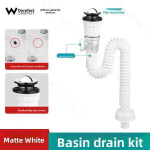 WONREFACT | Press Down Drain Stopper Odor Insect Preventive Basin Fittings
