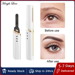 Hengfa Lina ที่ดัดขนตาทำความร้อนไฟฟ้าชาร์จได้ USB ที่ดัดขนตาเครื่องความร้อนอย่างรวดเร็วเครื่องสำอางติดทนนานที่ดัดขนตาขนตาธรรมชาติ