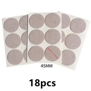 3-72Pcs Felt Chair Leg Pads 3mm Thick Floor Scratch Protector Mat Mute Non-slip Self Adhesive DIY Furniture Accessories