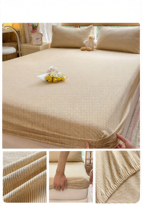 JIFANPAUL | Anti-slip All Cotton Bed Skirt three-piece set