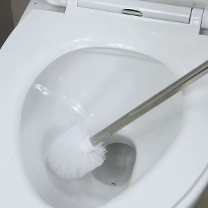 Cây cọ chà rửa toilet / bàn chải chà cầu có đế treo tường vệ sinh nhà cửa.