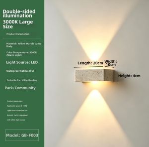 GAOBIGEGE | Waterproof Outdoor Wall Light Stone Exterior
