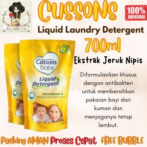 Cussons Baby Liquid Detergent Anti bacterial - Deterjen Bayi Anak 700ml Sabun Cuci Baju Cair