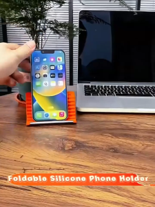 2026 NEW Flexible Foldable Silicone Phone Holder Portable Non-Slip Desk Stand for Phone Tablet Adjustable Aluminum Phone Stand