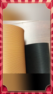 Karet Sol Lembaran Motif Garis Hitam Krem Java Rino Bahan Karet Rubber Fiber Tebal 2mm 6m