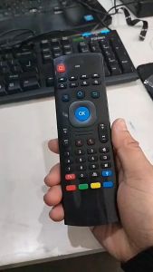 MX3 KM800 Multi-Device Air Mouse with Integrated Keyboard - Voice Recognition Wireless Keyboard for Smart TV Android TV Mini PC