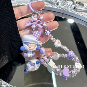Trendy Taiwan Limited Bubble Creative Handmade Alloy Mobile Phone Chain Pendant Keychain Gift for Best Friend