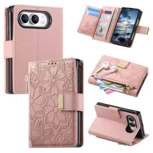 LS | Ốp Điện Thoại Ví Da Cao Cấp Cho iPhone Duo Với Hai Khe Cắm Thẻ Khóa Kéo Chức Năng Đứng Bảo Vệ Toàn Diện Hai Lớp