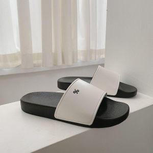 Korean Harajuku Style Home Indoor Slippers Anti-Slip Flat Bottom Casual Summer Ladies Slippers Comfortable Soft House Slippers