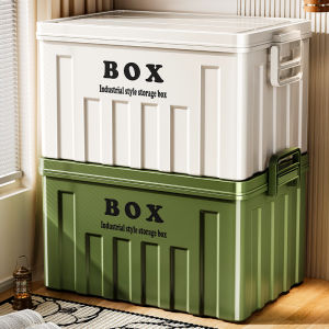 New 2023 Industrial Style Thickened Plastic Storage Box with Lid for Home Use Toy Organizer Storage Box Dustproof Finish