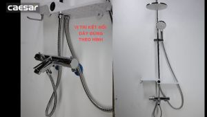 Cây sen tắm đứng nóng lạnh chính hãng Caesar BS126