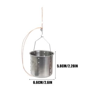 New Stainless Steel Bottom Bait Dispenser for Fishing The Ultimate Tool for Deep-Water Baiting Sinking Bait Dispenser and Targeted Baiting Cage