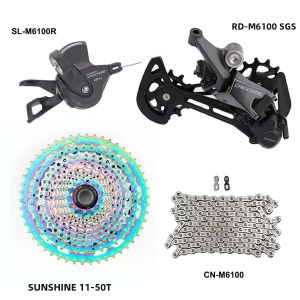 SHIMANO | Bộ Nhóm Chuyển Động Shimano Deore M6100 1x12 Tốc Độ Tay Đề Phải Hợp Kim & Líp Sau Tương Thích Với Xích CN Líp 46T/50T/52T