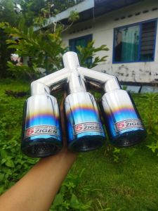 knalpot cabang merk 5zigen suara bass (steinless bluemoon)