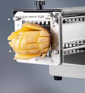 Electric Potato Cutter Flap Machine Potato Potato Horn Cutting Machine Commercial Strip Pushing Machine Chips Machine Roll French Fries Wolf Tooth Potato