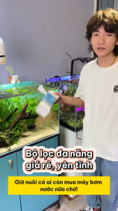 bộ lọc vuông đa năng - thiết bị hồ cá tạo oxi lọc phân tạo sóng nước.. hàng chính hãng