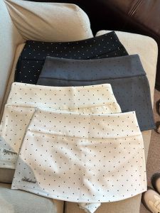 GUZILIAN | Trendy Slit Office Style Polka Dot A-Line Wrap Skirt